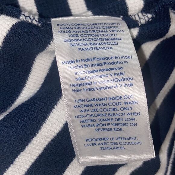 Karen Scott Women Blouse Stripes Size ML - Picture 9 of 10